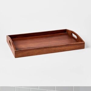 NEW Threshold Signature Wooden Serving Tray with Handles